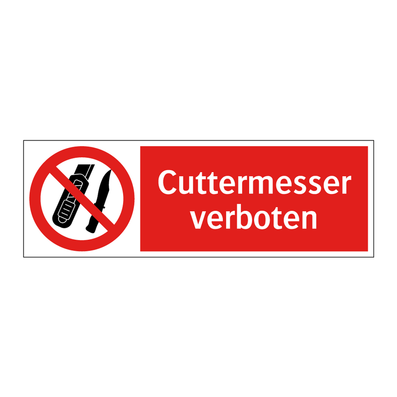 Cuttermesser verboten