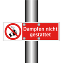Dampfen nicht gestattet