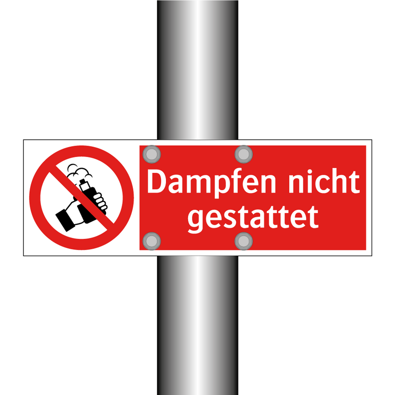 Dampfen nicht gestattet