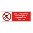 Das Abstellen von Kinderwagen im Treppenhaus ist verboten
