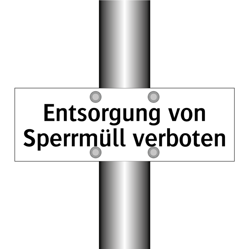 Entsorgung von Sperrmüll verboten
