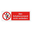 Den Schalterzustand nicht verändern