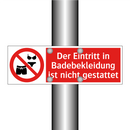 Der Eintritt in Badebekleidung ist nicht gestattet
