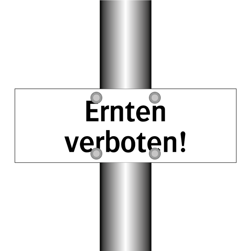Ernten verboten!