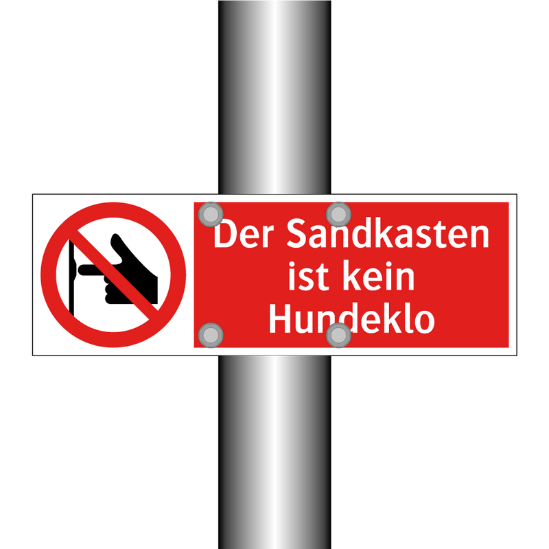 Der Sandkasten ist kein Hundeklo