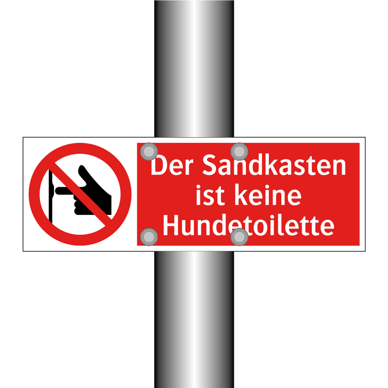 Der Sandkasten ist keine Hundetoilette