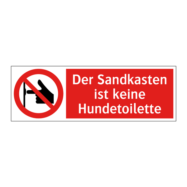 Der Sandkasten ist keine Hundetoilette