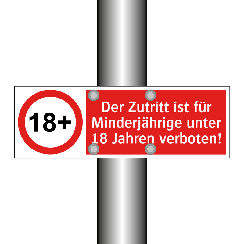 Der Zutritt ist für Minderjährige unter 18 Jahren verboten!