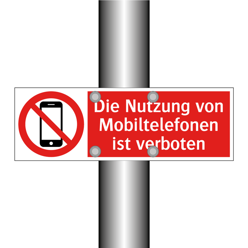 Die Nutzung von Mobiltelefonen ist verboten