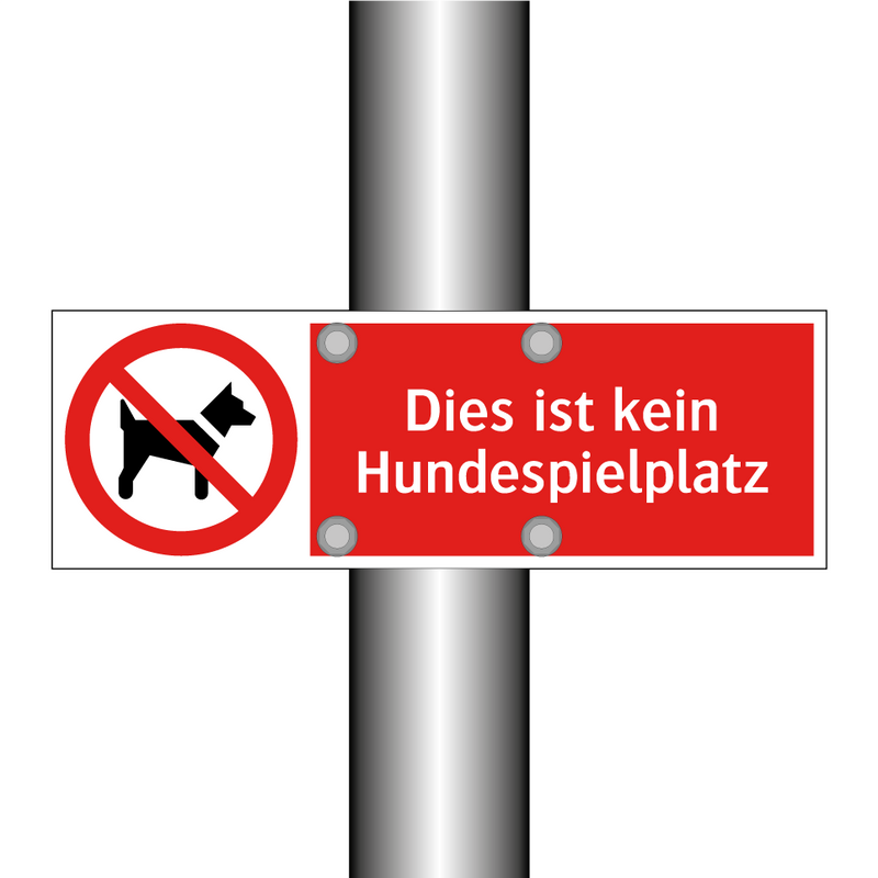 Dies ist kein Hundespielplatz