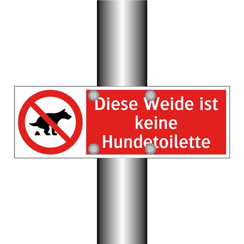 Diese Weide ist keine Hundetoilette