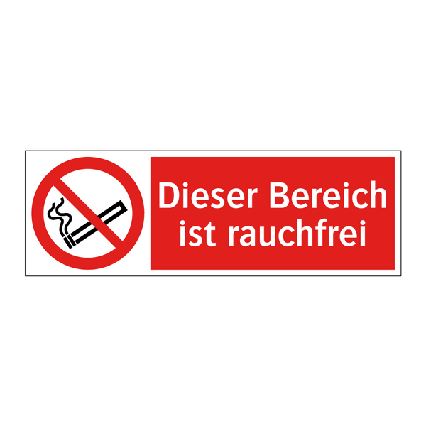 Dieser Bereich ist rauchfrei