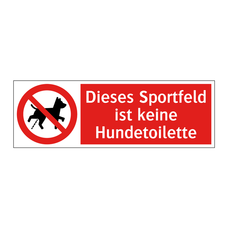 Dieses Sportfeld ist keine Hundetoilette