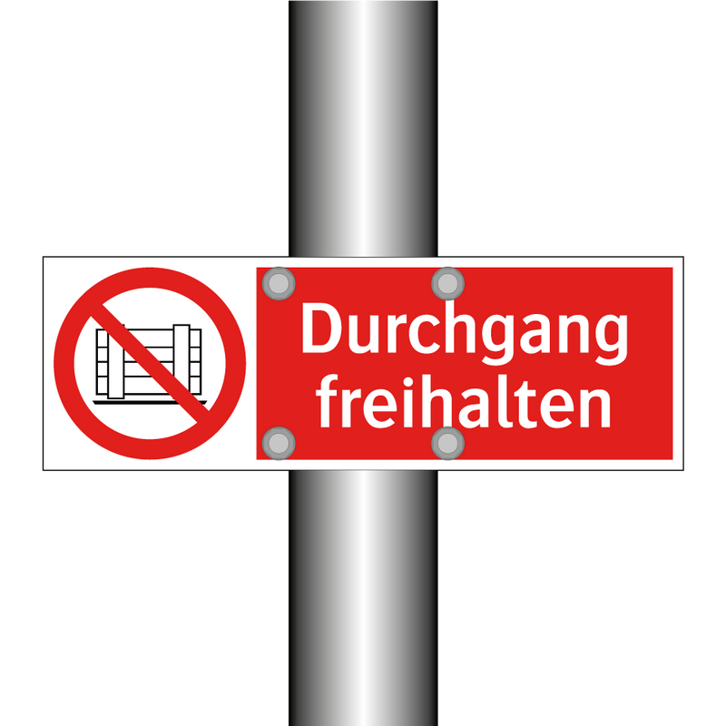 Durchgang freihalten