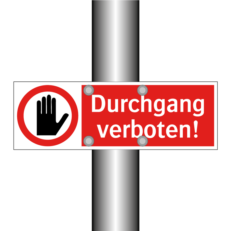 Durchgang verboten!