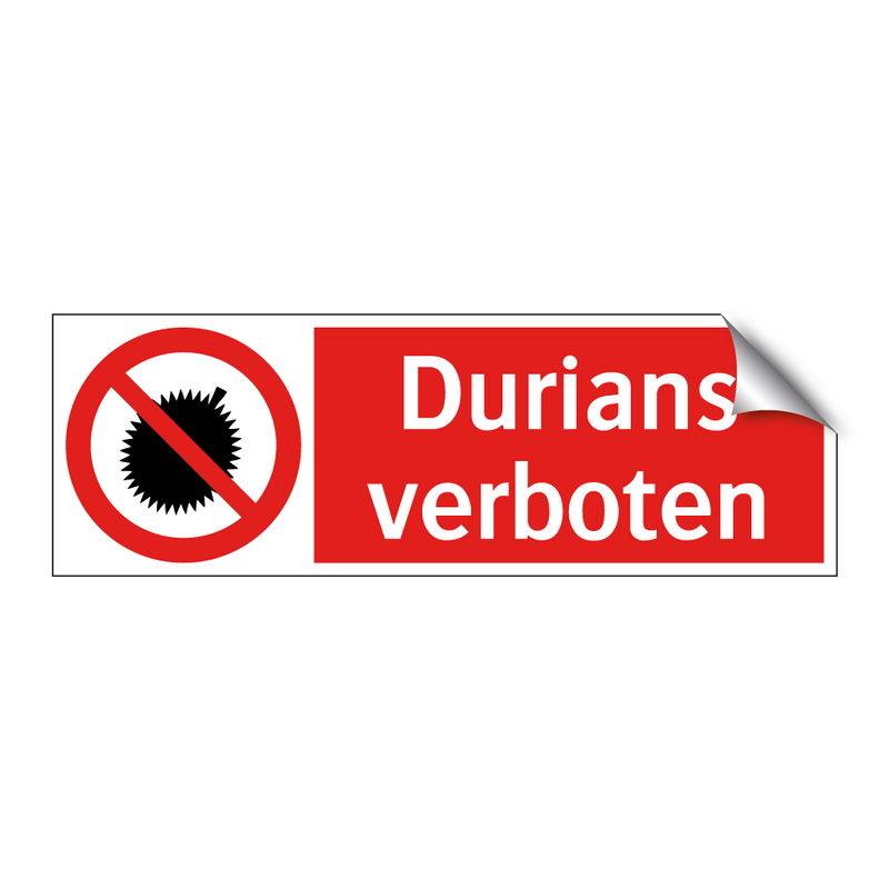 Durians verboten