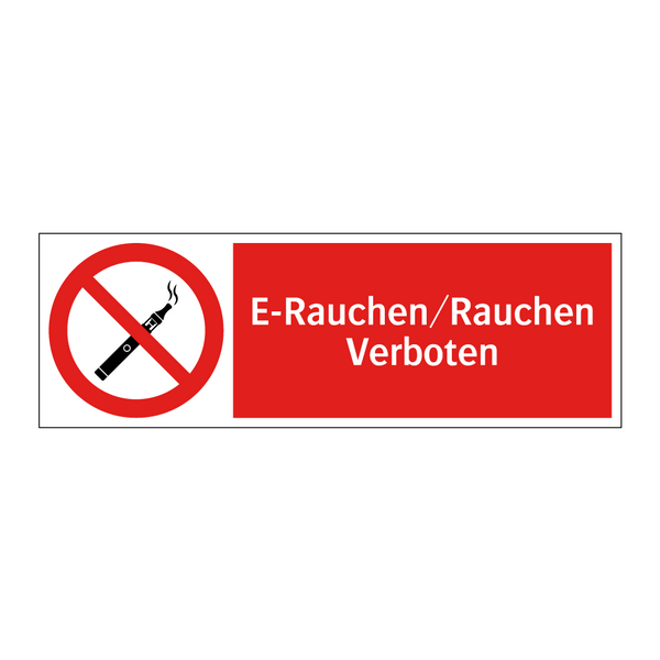E-Rauchen/Rauchen Verboten