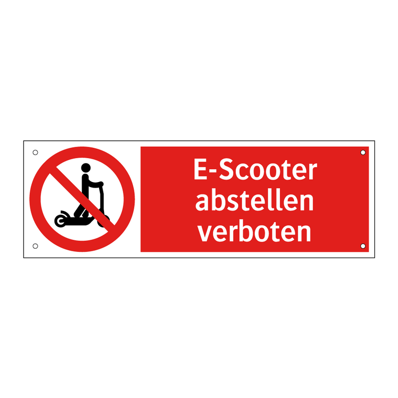 E-Scooter abstellen verboten