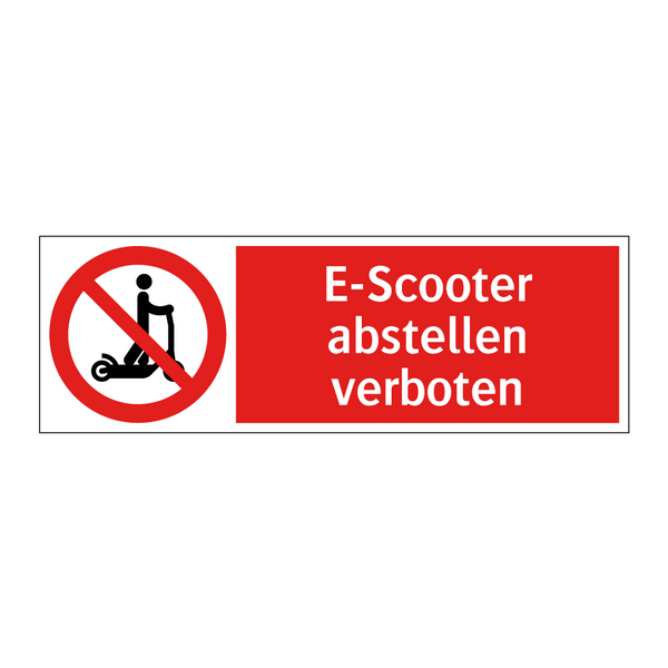E-Scooter abstellen verboten
