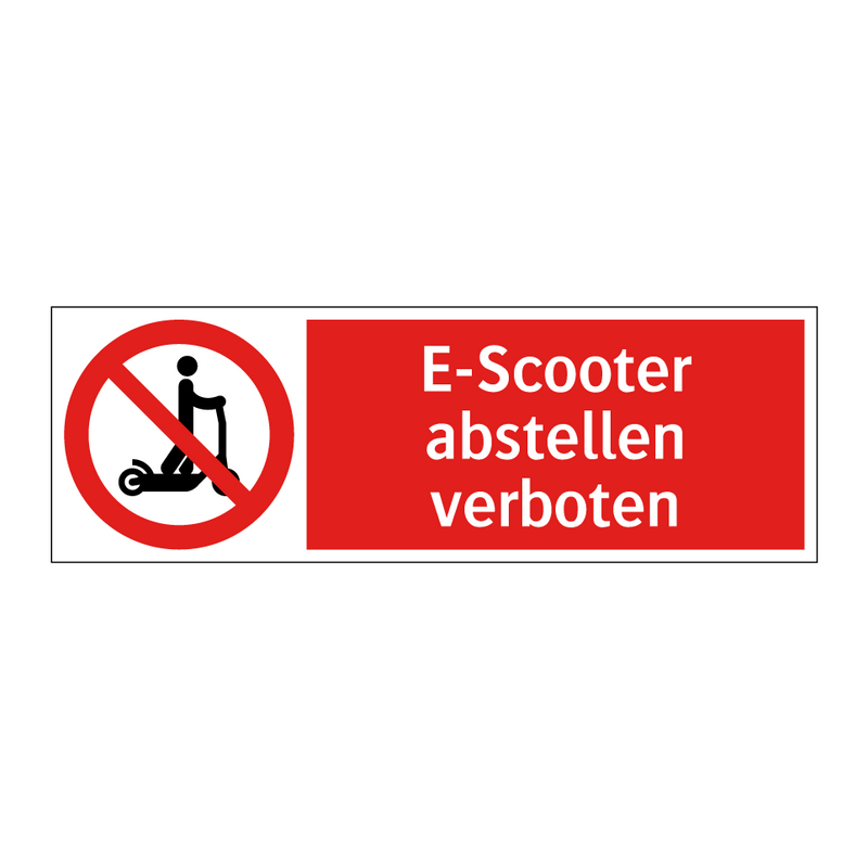E-Scooter abstellen verboten