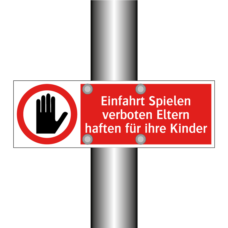 Einfahrt Spielen verboten Eltern haften für ihre Kinder