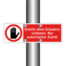 Eintritt ohne Erlaubnis verboten. Nur autorisierter Zutritt
