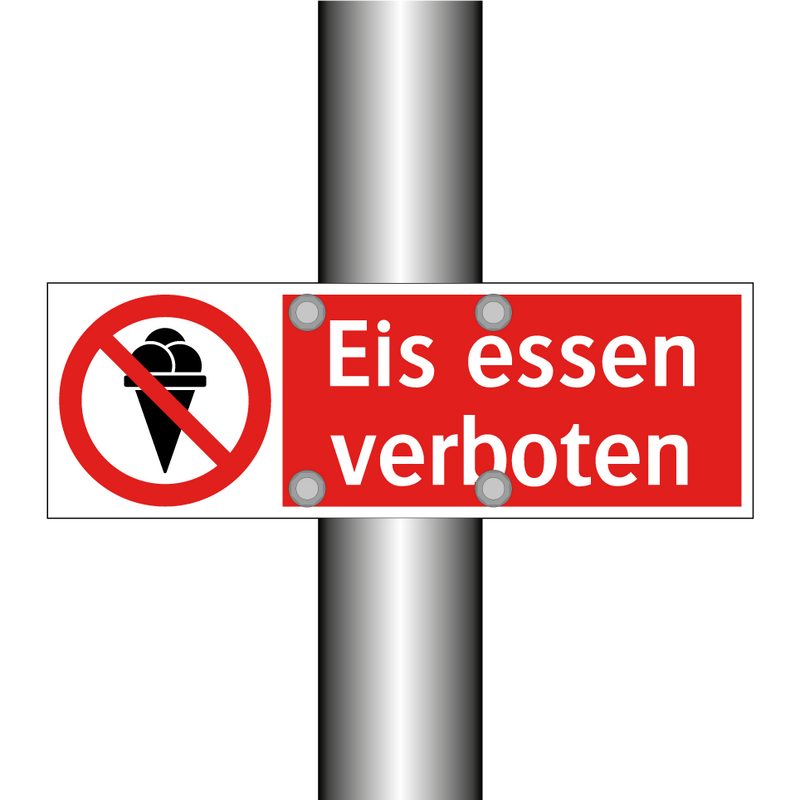 Eis essen verboten