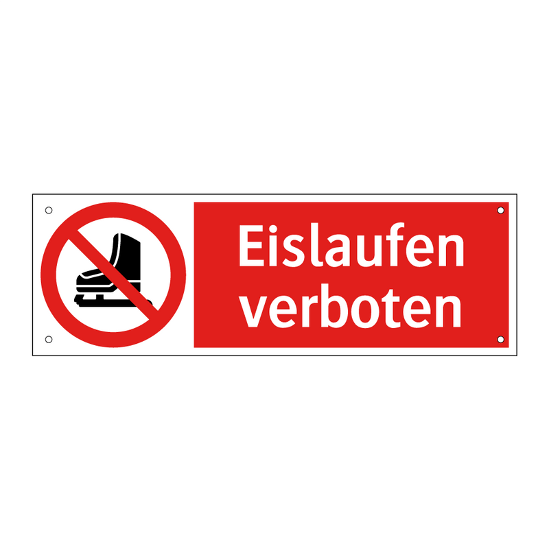 Eislaufen verboten