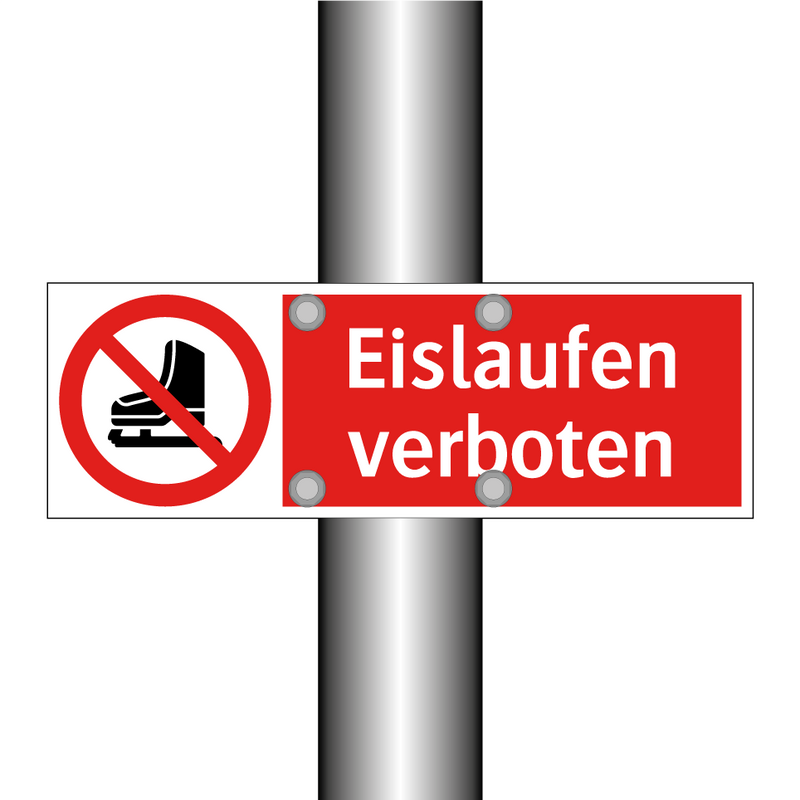 Eislaufen verboten