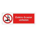 Elektro-Scooter verboten