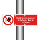 Elektrobetriebsraum: Unbefugter Zutritt verboten