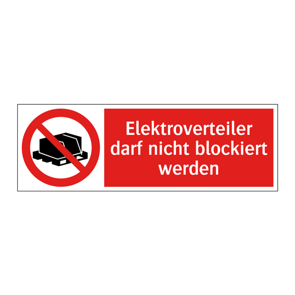 Elektroverteiler darf nicht blockiert werden