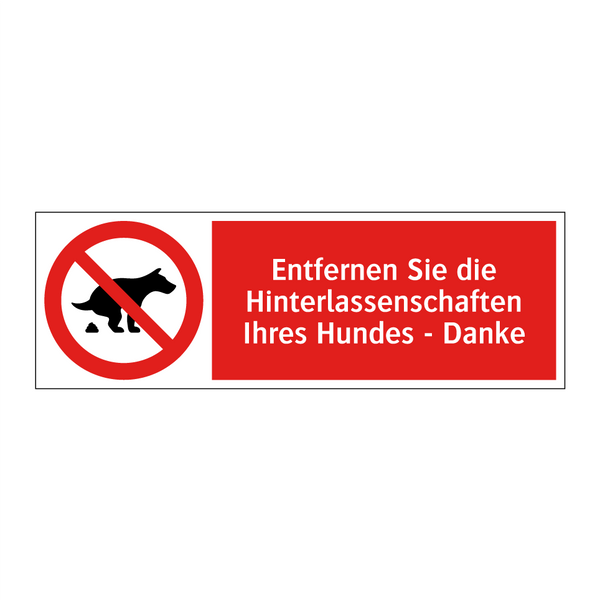 Entfernen Sie die Hinterlassenschaften Ihres Hundes - Danke