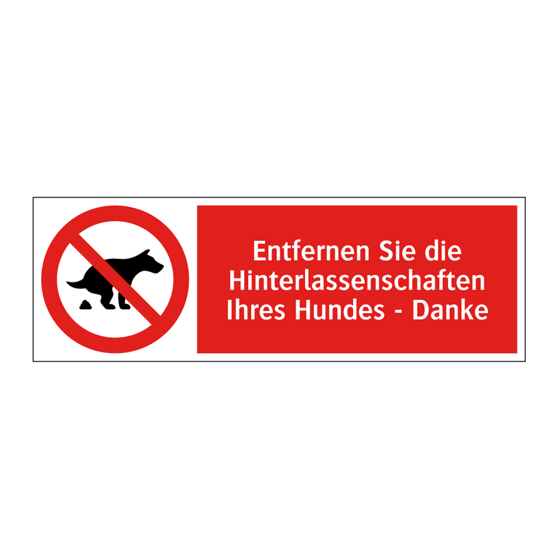 Entfernen Sie die Hinterlassenschaften Ihres Hundes - Danke