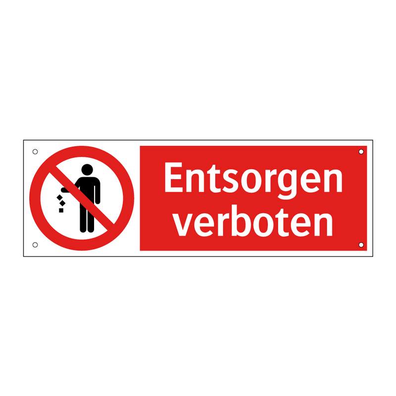 Entsorgen verboten