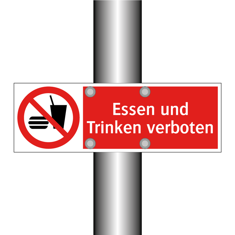 Essen und Trinken verboten