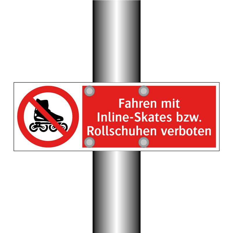 Fahren mit Inline-Skates bzw. Rollschuhen verboten