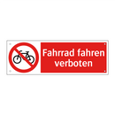 Fahrrad fahren verboten