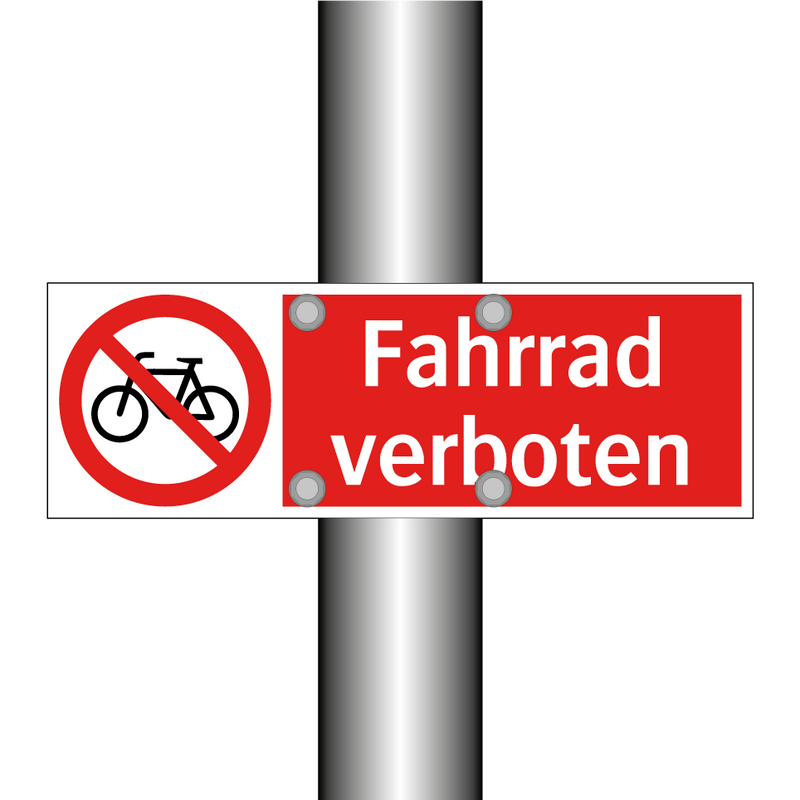 Fahrrad verboten