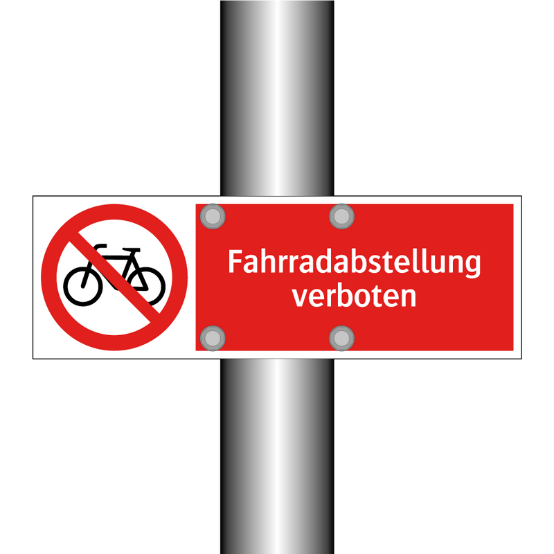 Fahrradabstellung verboten
