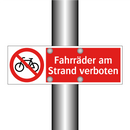 Fahrräder am Strand verboten