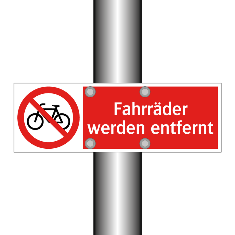 Fahrräder werden entfernt