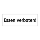 Essen verboten!