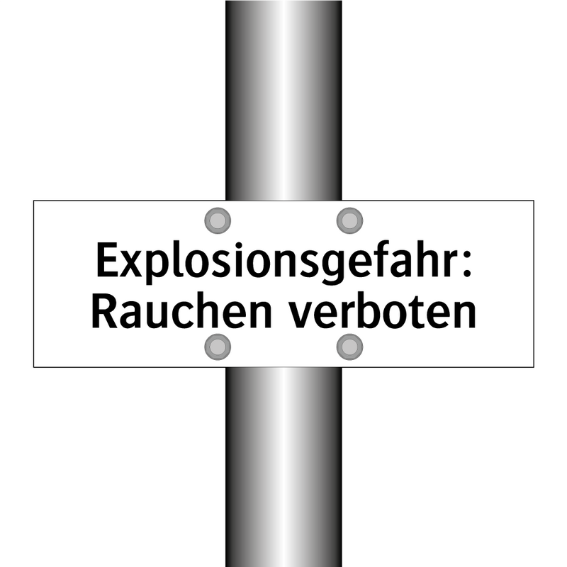 Explosionsgefahr: Rauchen verboten
