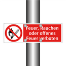 Feuer, Rauchen oder offenes Feuer verboten