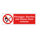 Flüssiggas: Rauchen und offenes Feuer verboten