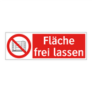 Fläche frei lassen