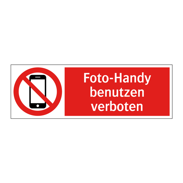 Foto-Handy benutzen verboten
