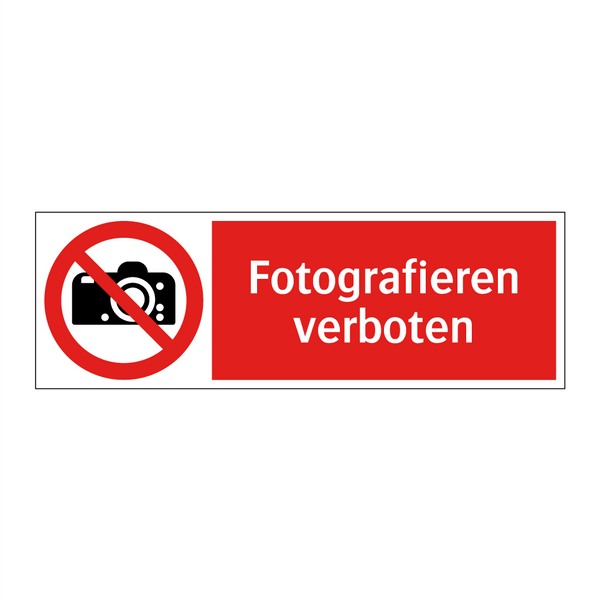 Fotografieren verboten