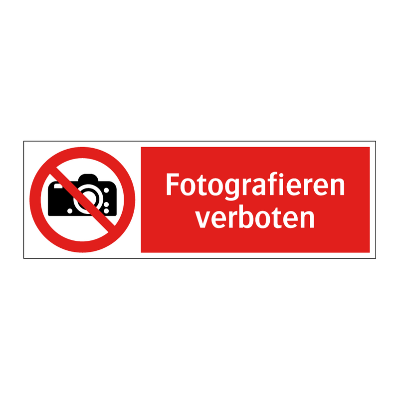 Fotografieren verboten